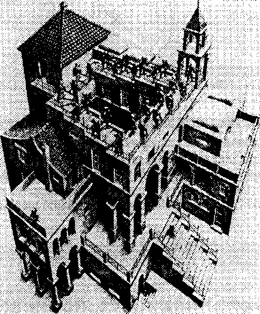 Работа М. К. Эшера «Восхождение и спуск»