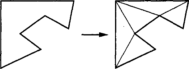 Рассечение многоугольника общего вида
