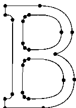 Описание символа с помощью контурной схемы