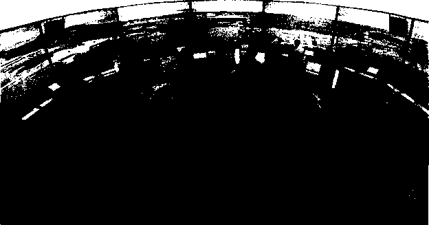 Тренажер диспетчерской башни в аэропорту НАСА с экраном обзора 360° под названием Fu-tureFlight Central Facility (перепечатано с разрешения компании Silicon Graphics, Inc. и NASA. © 2003,