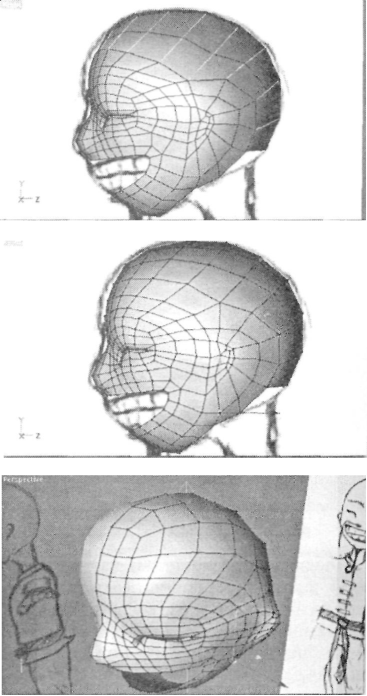 Округление формы головы