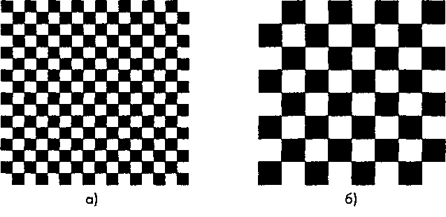 Наложение текстуры в виде шахматной клетки на четырехугольник