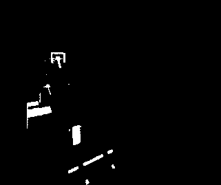 Изображение заднего ковша, которое видит водитель трактора в шлеме виртуальной реальности (перепечатано с разрешения Национального центра супер-компъютерных приложений Иллинойского университета в Урбана-Шампейн и компании Caterpillar, Inc.)