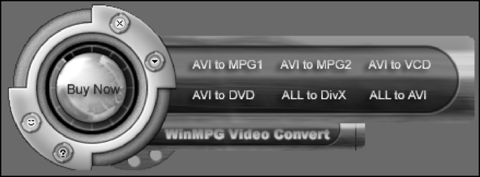 Внешний вид программы WinMPG Video Convert